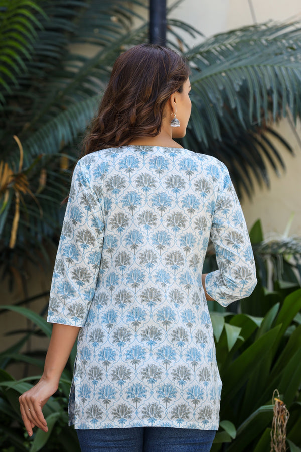 Modern Girl Pure Cotton Short Kurta