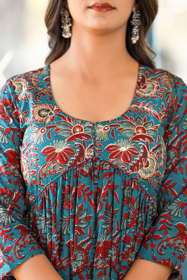 FLORAL DELIGHTS KURTA PANT SET