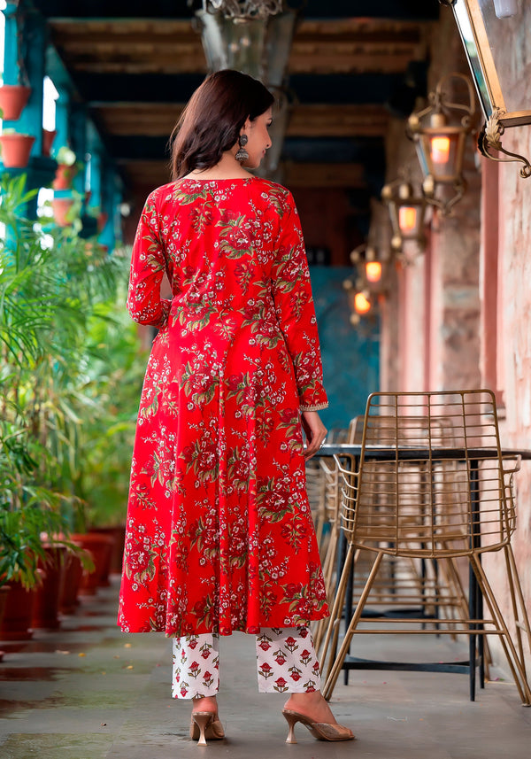 Sehra Sanganeri Kurta And Pant Only