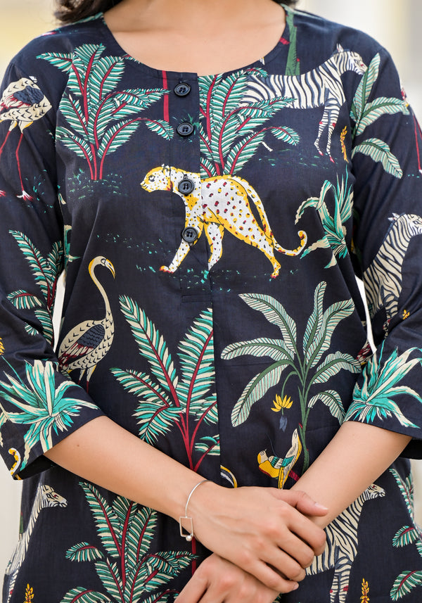 Midnight Jungle Cord Set